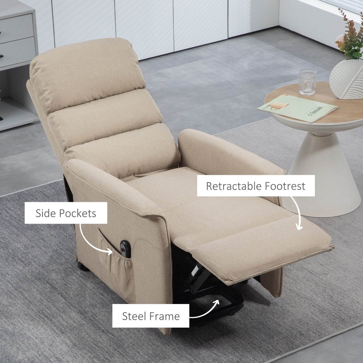 HOMCOM Power Lift Recliner Chair - Sleep Galleria