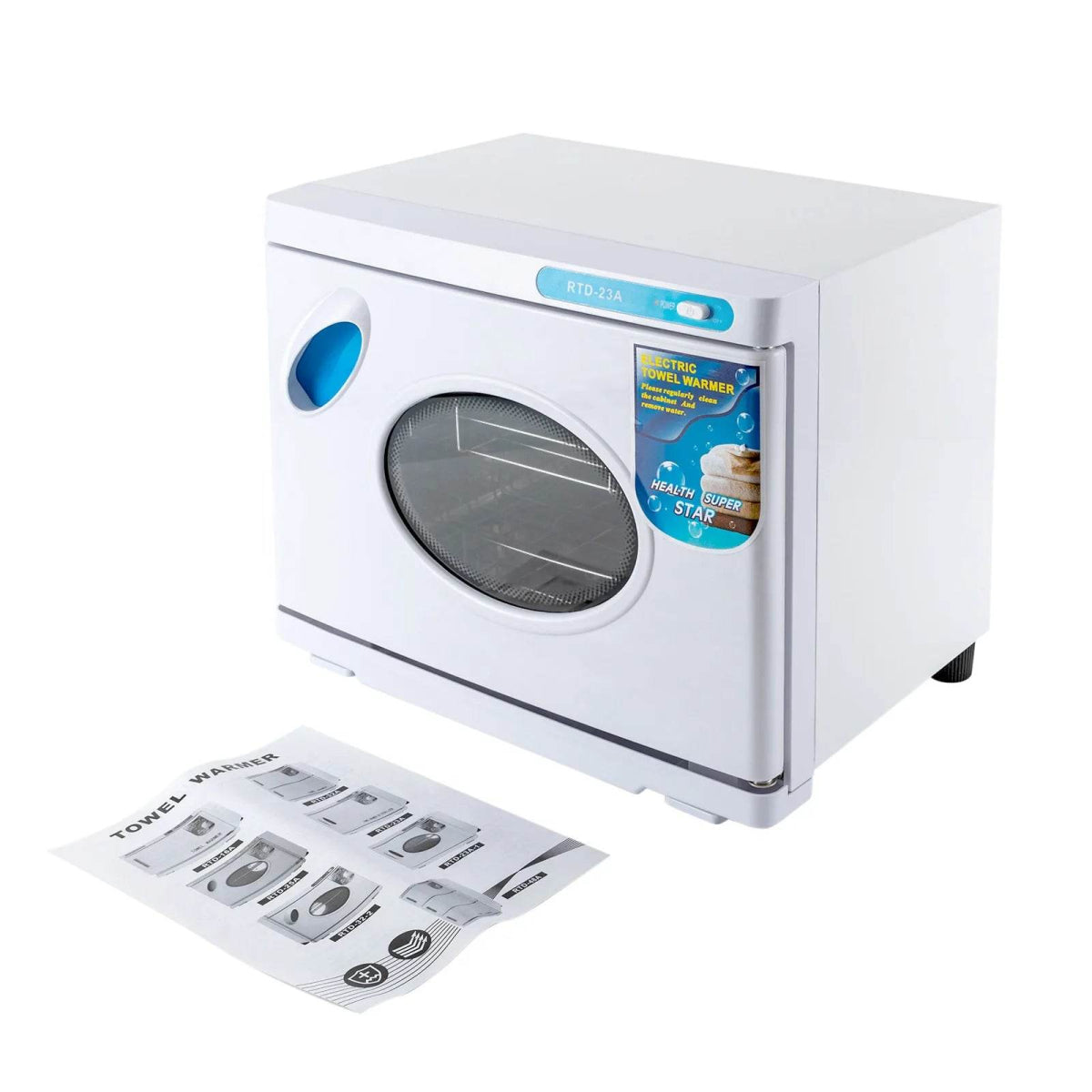 Hot Towel Warmer, Professional 23L Large Capacity Hot Towel Cabinet with See-Through Window (White) - Sleep Galleria