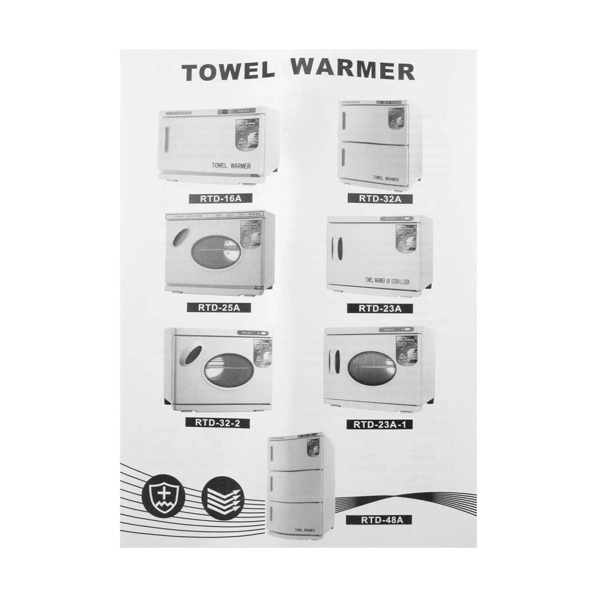 Hot Towel Warmer, Professional 23L Large Capacity Hot Towel Cabinet with See-Through Window (White) - Sleep Galleria
