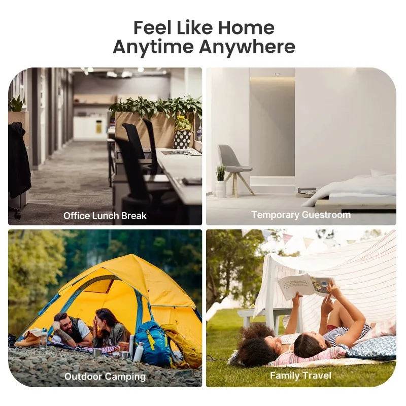 iDOO Queen Size Air Mattress, Inflatable Airbed with Built-in Pump, 650lb MAX - Sleep Galleria