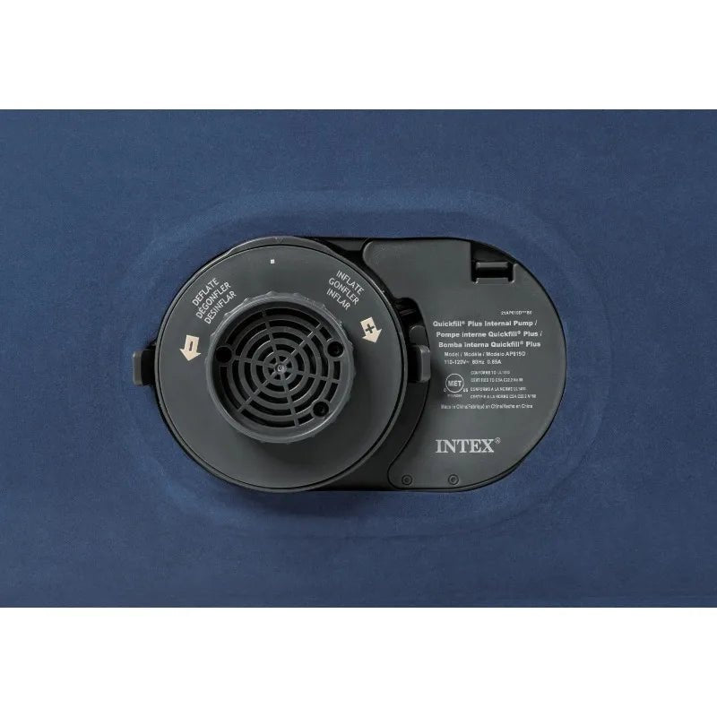 Intex Headboard 18" Queen Dura - Beam Deluxe Raised Air Bed Mattress with Built - in Pump - Sleep Galleria - Sleep Galleria