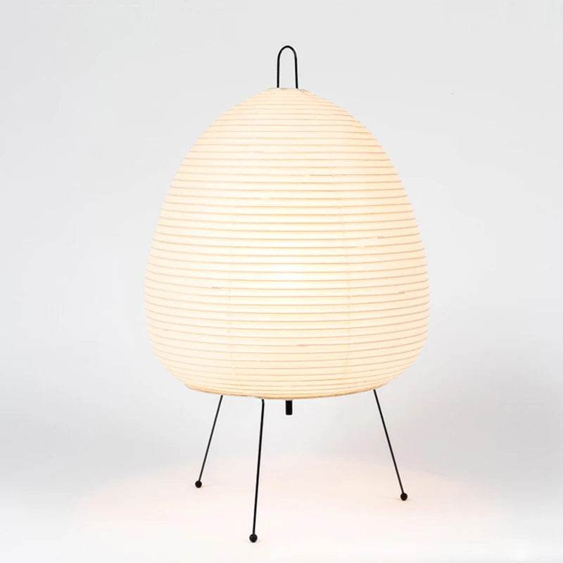 Japanese Design Paper Table Lamp Tripod Rice Paper Table Lamp Japanese Style Lantern Lamp Led Desk Lamp for Bedroom - Sleep Galleria