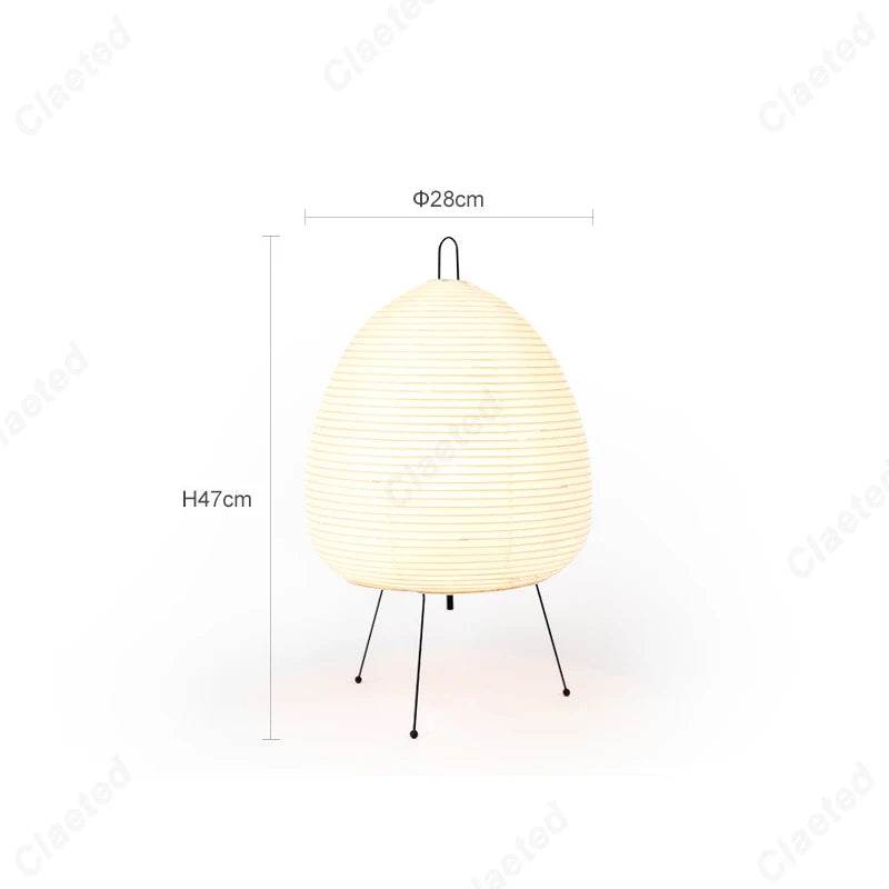 Japanese Design Paper Table Lamp Tripod Rice Paper Table Lamp Japanese Style Lantern Lamp Led Desk Lamp for Bedroom - Sleep Galleria