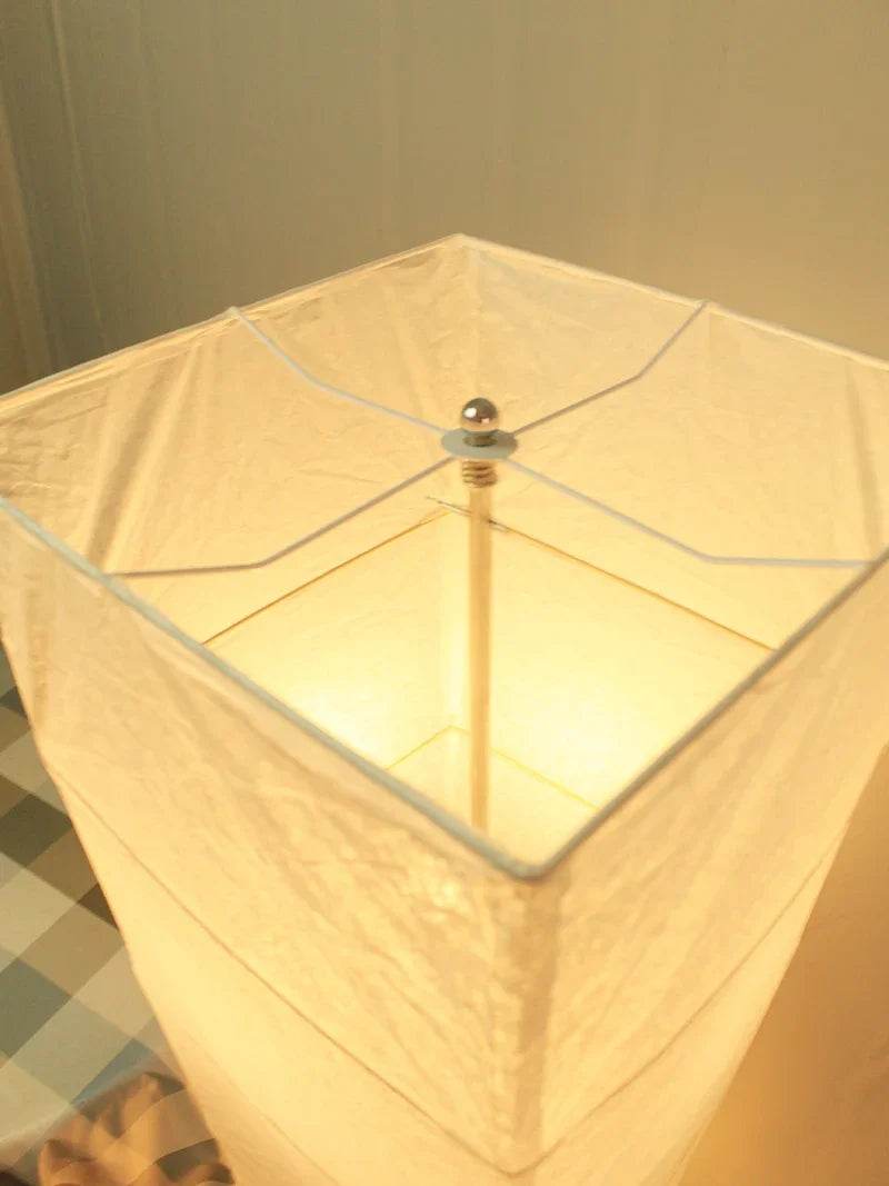 Japanese-style Paper Lampshade Floor Lamp Nordic Minimalist Paper Standing Lamp Bedside Bedroom Study Living Room Lampara Led - Sleep Galleria