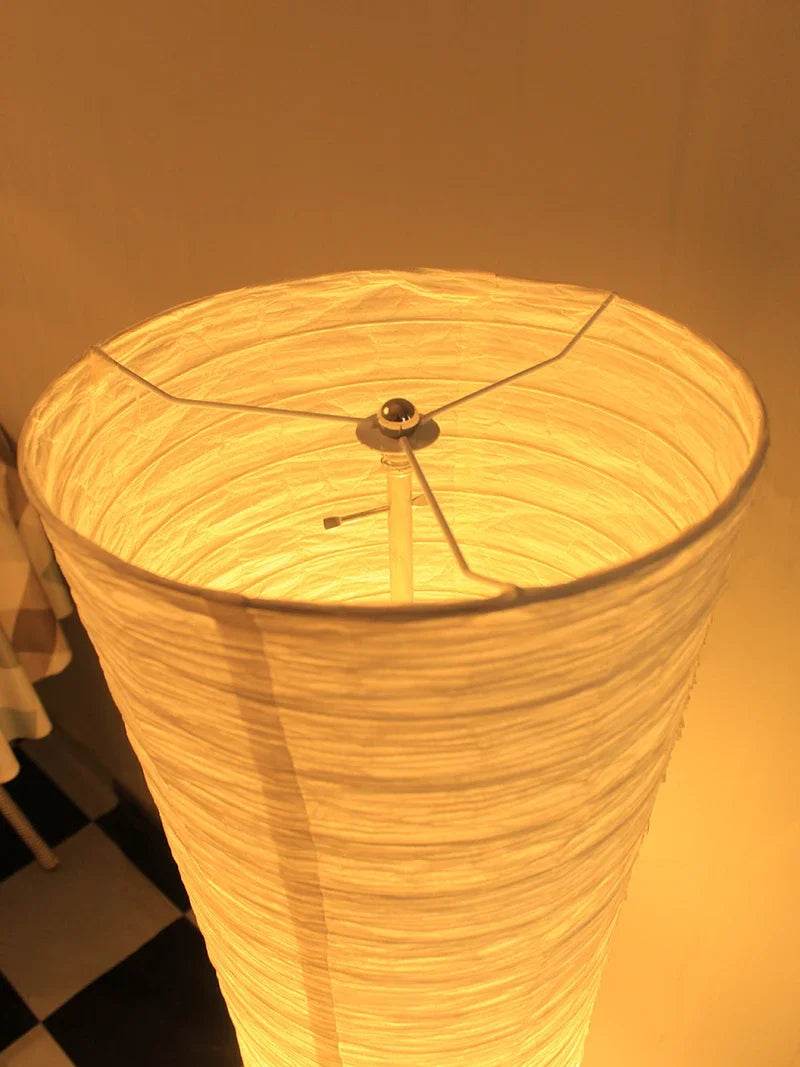 Japanese-style Paper Lampshade Floor Lamp Nordic Minimalist Paper Standing Lamp Bedside Bedroom Study Living Room Lampara Led - Sleep Galleria