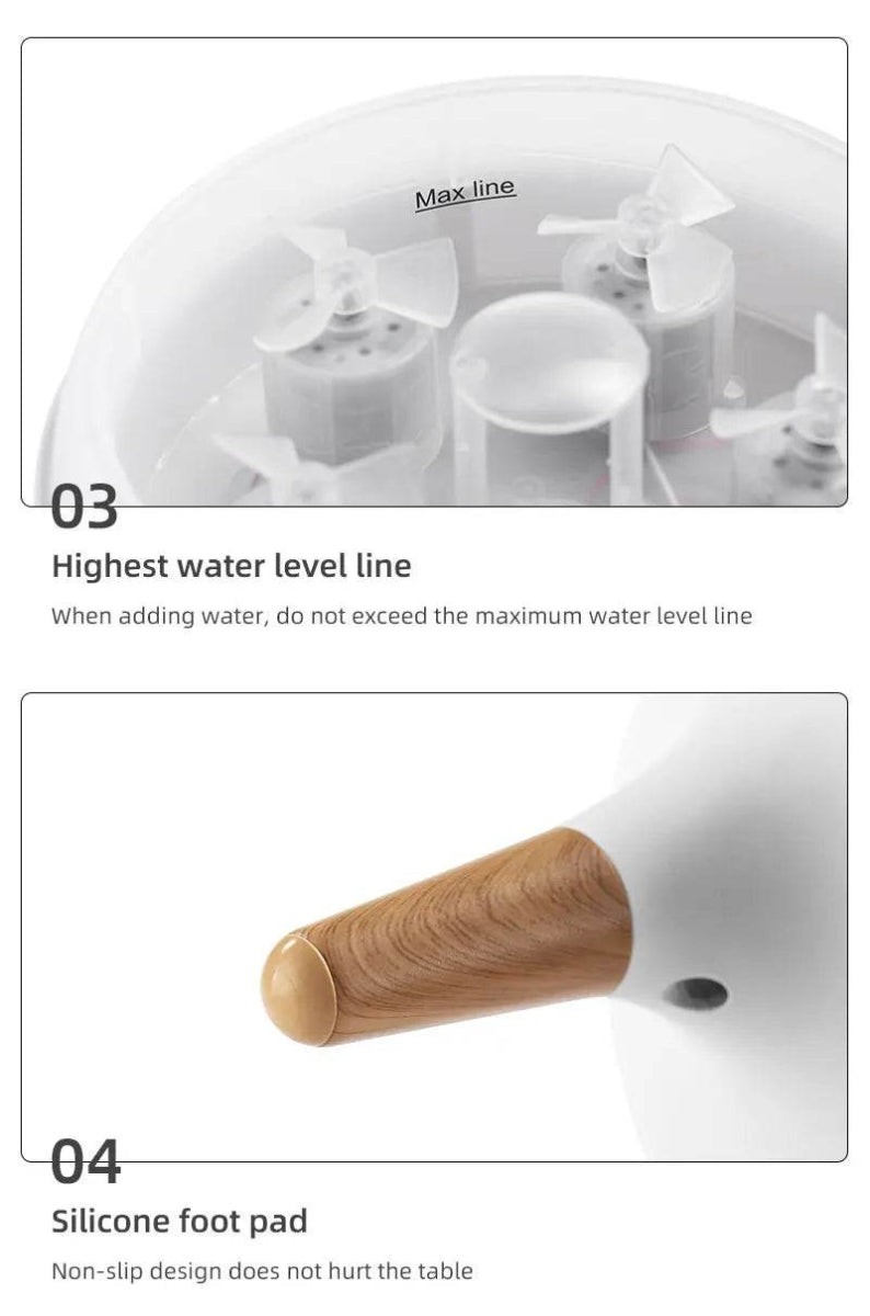 Jellyfish Aroma Humidifier Aromatherapy Diffuser Creative Ultrasonic Essential Oil Diffuser Remote Control Mist Humidifier - Sleep Galleria