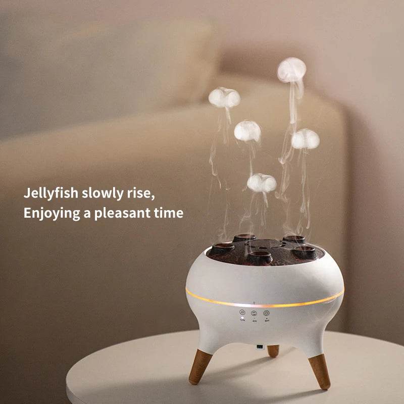 Jellyfish Aroma Humidifier Aromatherapy Diffuser Creative Ultrasonic Essential Oil Diffuser Remote Control Mist Humidifier - Sleep Galleria
