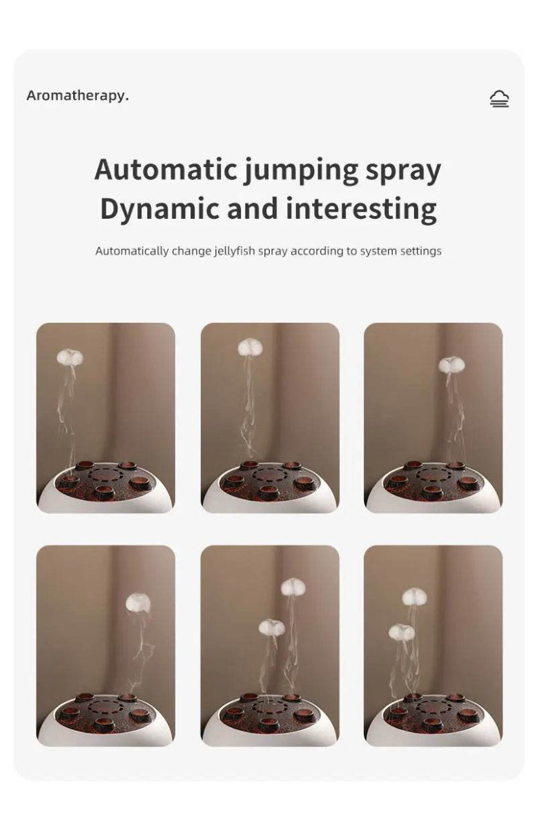 Jellyfish Aroma Humidifier Aromatherapy Diffuser Creative Ultrasonic Essential Oil Diffuser Remote Control Mist Humidifier - Sleep Galleria