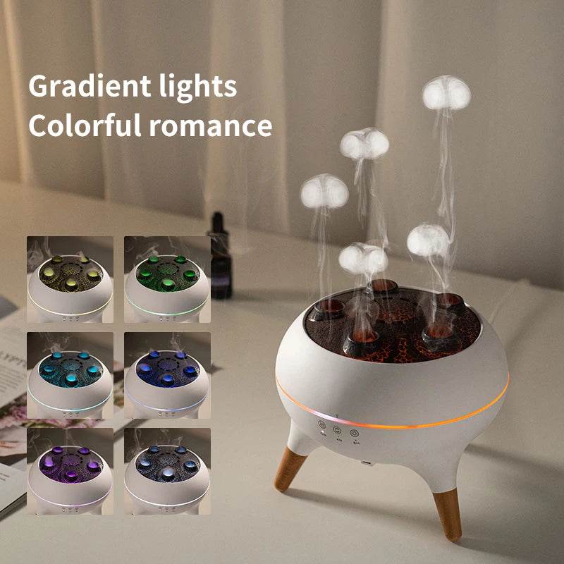 Jellyfish Aroma Humidifier Aromatherapy Diffuser Creative Ultrasonic Essential Oil Diffuser Remote Control Mist Humidifier - Sleep Galleria