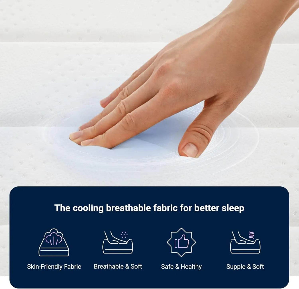 King Mattress 12 Inch Medium Firm King Size Mattress in a Box Hybrid Mattresses with Smarts™ Coil Pocket Springs for Motion Isol - Sleep Galleria