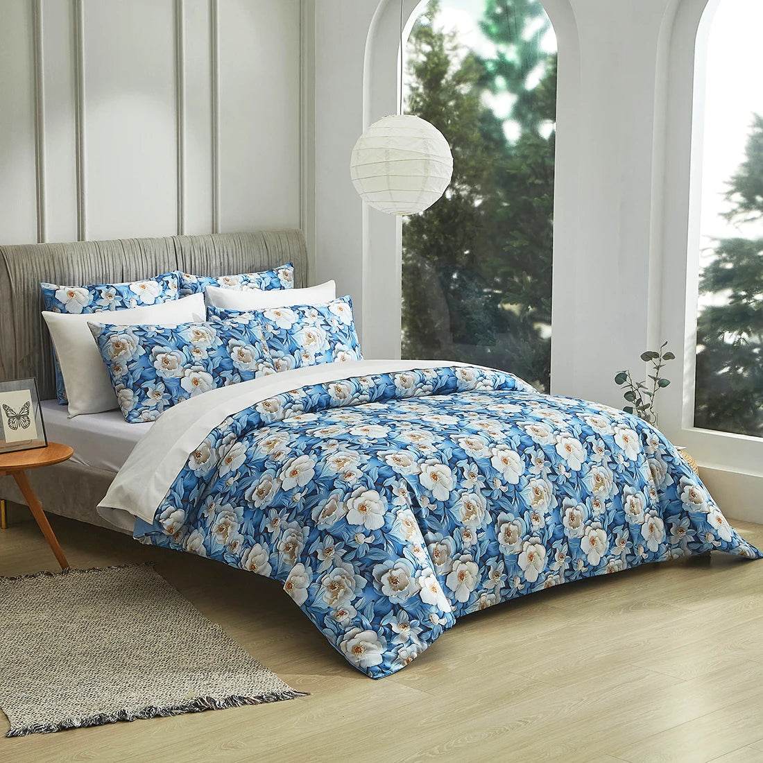 King Size Cotton Patchwork Quilt Set Duvet and Pillowcases, - Sleep Galleria