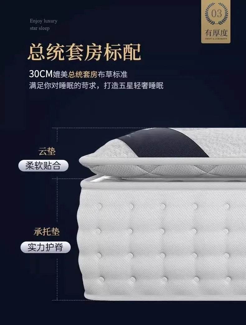 King Sized Latex Mattress Double Modern Latex Luxury Memory Foam Mattress High Quality Queen Colchones Bedroom Furniture - Sleep Galleria