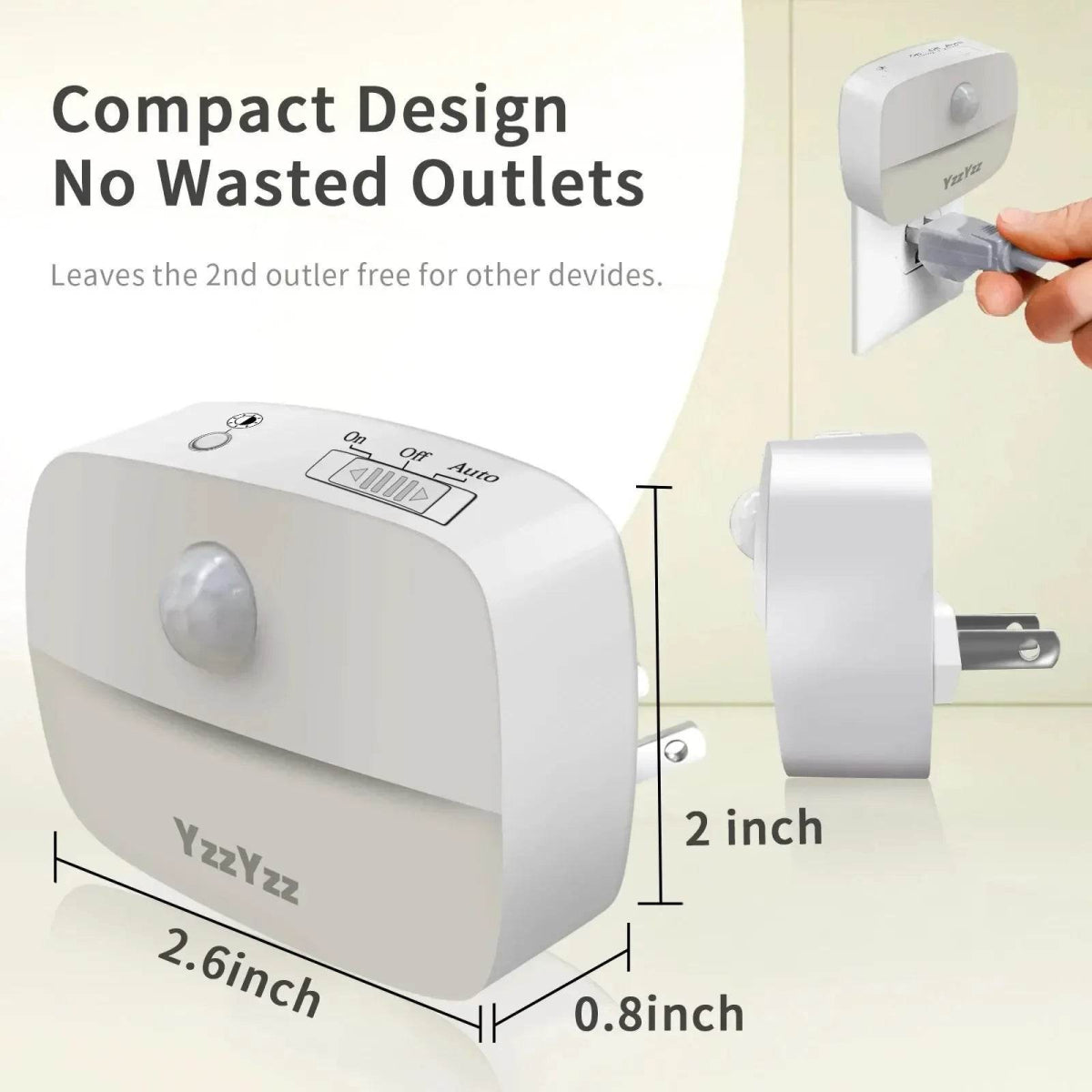 LED Night Light With Motion Sensor EU US Plug Lamps Wall Night Lamp Dimmable Bedroom Toilet Hallway Kitchen Kids Night Lights - Omega Lifestyles