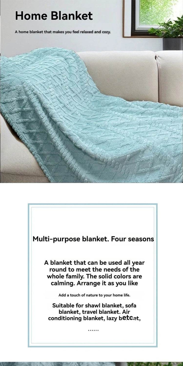 Lightweight Breathable Blanket For Hot Sleepers, Luxury Bedding, Sofa, Bench, Lunch Blanket, Bed Blankets, Multi-color - Omega Lifestyles