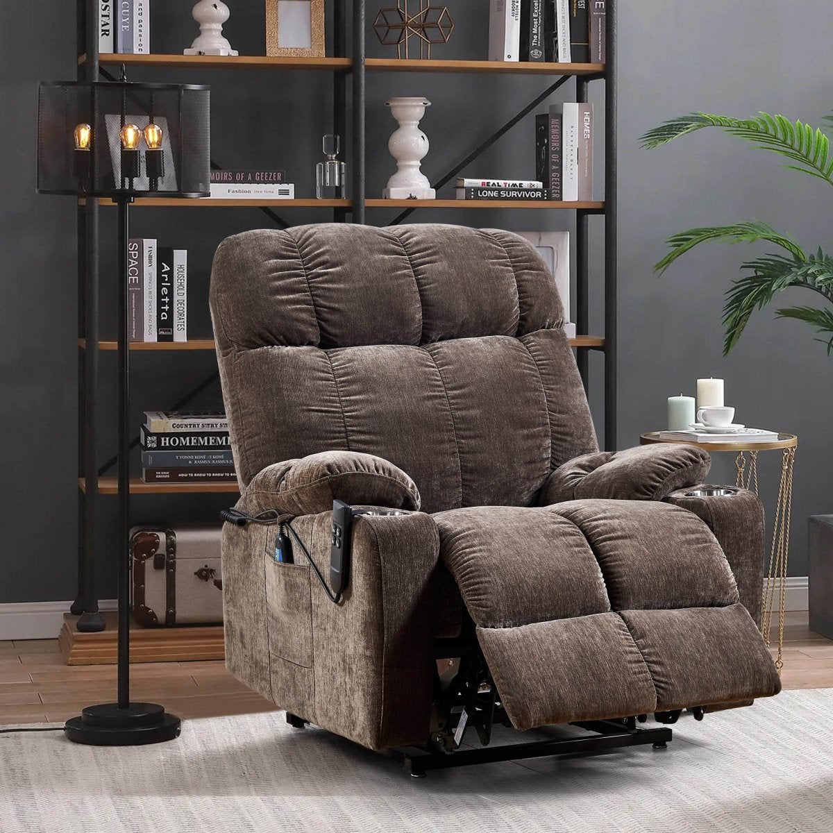 Liyasi Dual OKIN Motor Power Lift Recliner Chair - Sleep Galleria