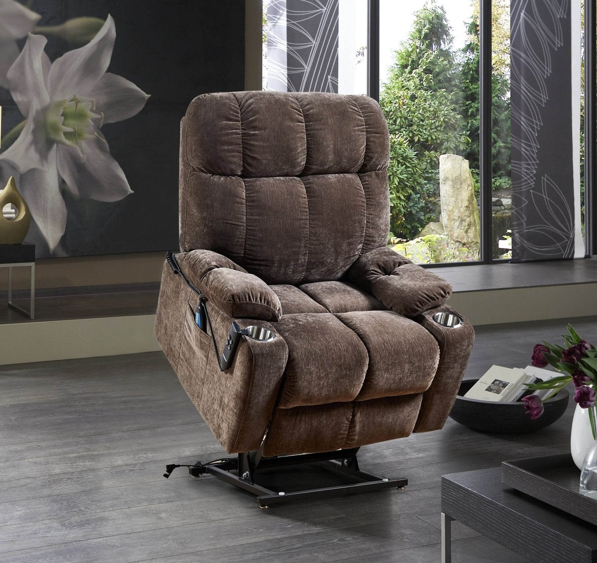 Liyasi Dual OKIN Motor Power Lift Recliner Chair - Sleep Galleria