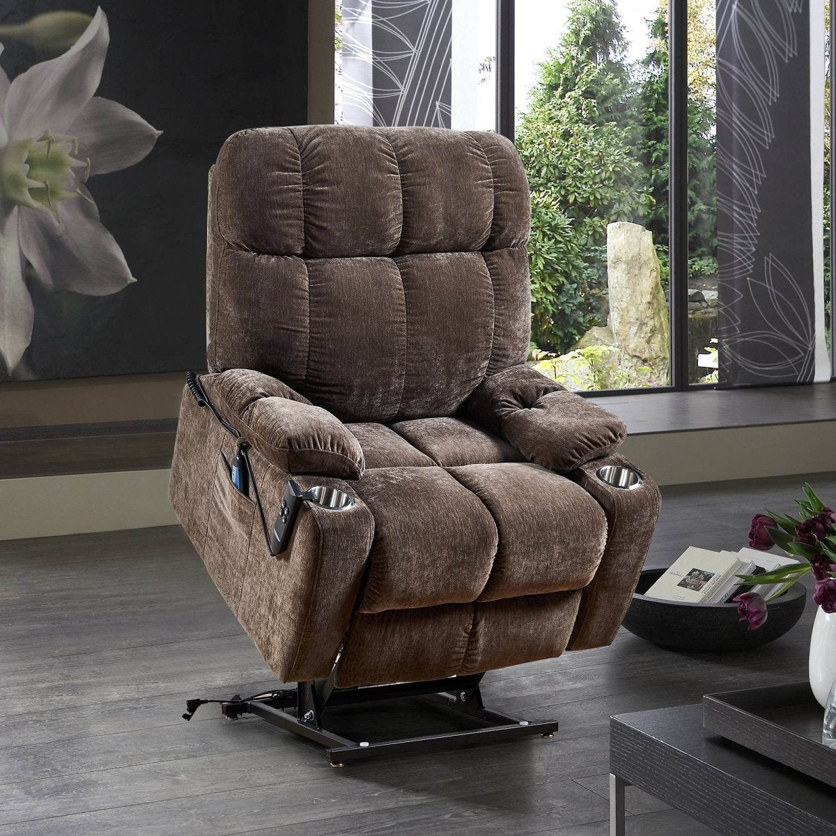 Liyasi Dual OKIN Motor Power Lift Recliner Chair - Sleep Galleria