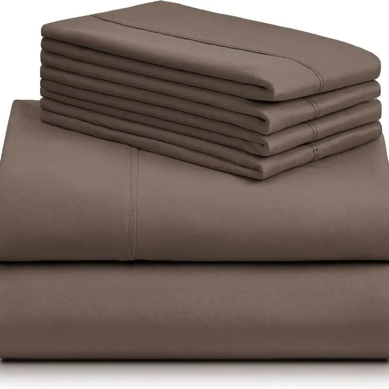 LuxClub 4 PC Sheet Set 18" Deep Pockets Eco Friendly Wrinkle Free Silky Soft Microfiber Hotel Bedding Comfortable Breathable - Omega Lifestyles