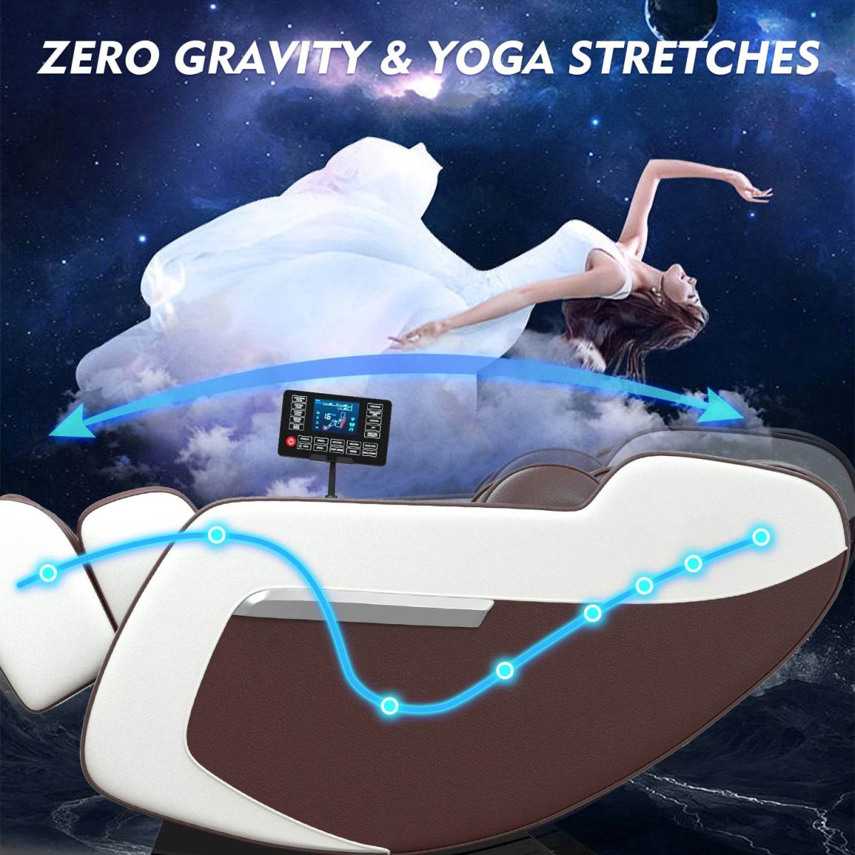 massage chair 4d zero gravity Automatic Heating Massage Chair Bluetooth Music with Airbag Reclining Shiatsu Massage Chair - Sleep Galleria