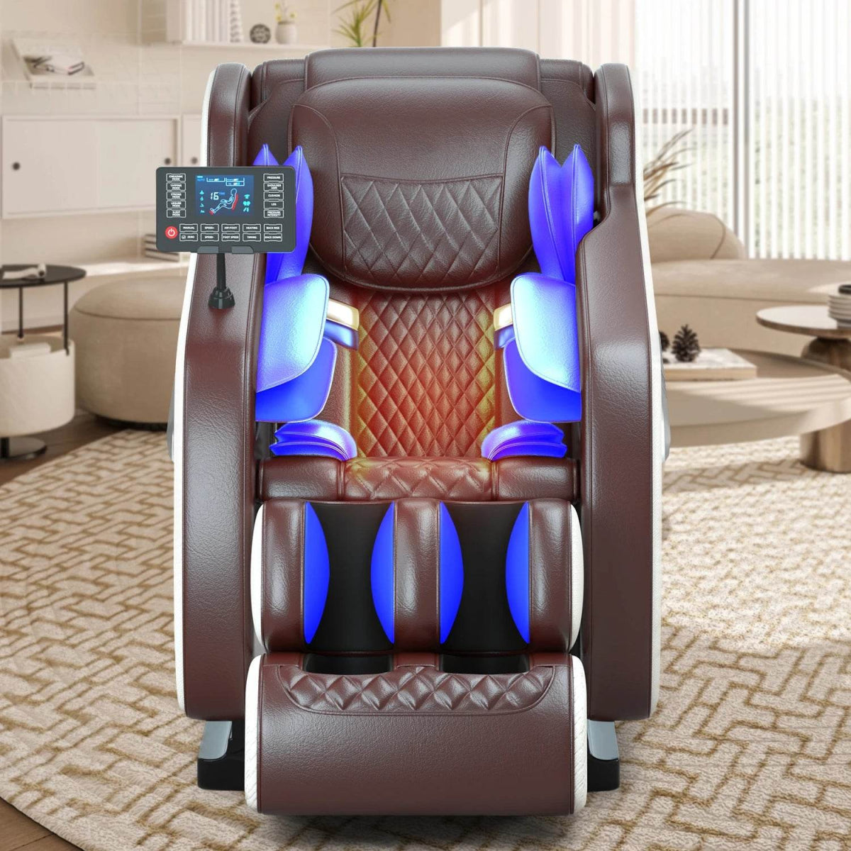 massage chair 4d zero gravity Automatic Heating Massage Chair Bluetooth Music with Airbag Reclining Shiatsu Massage Chair - Sleep Galleria