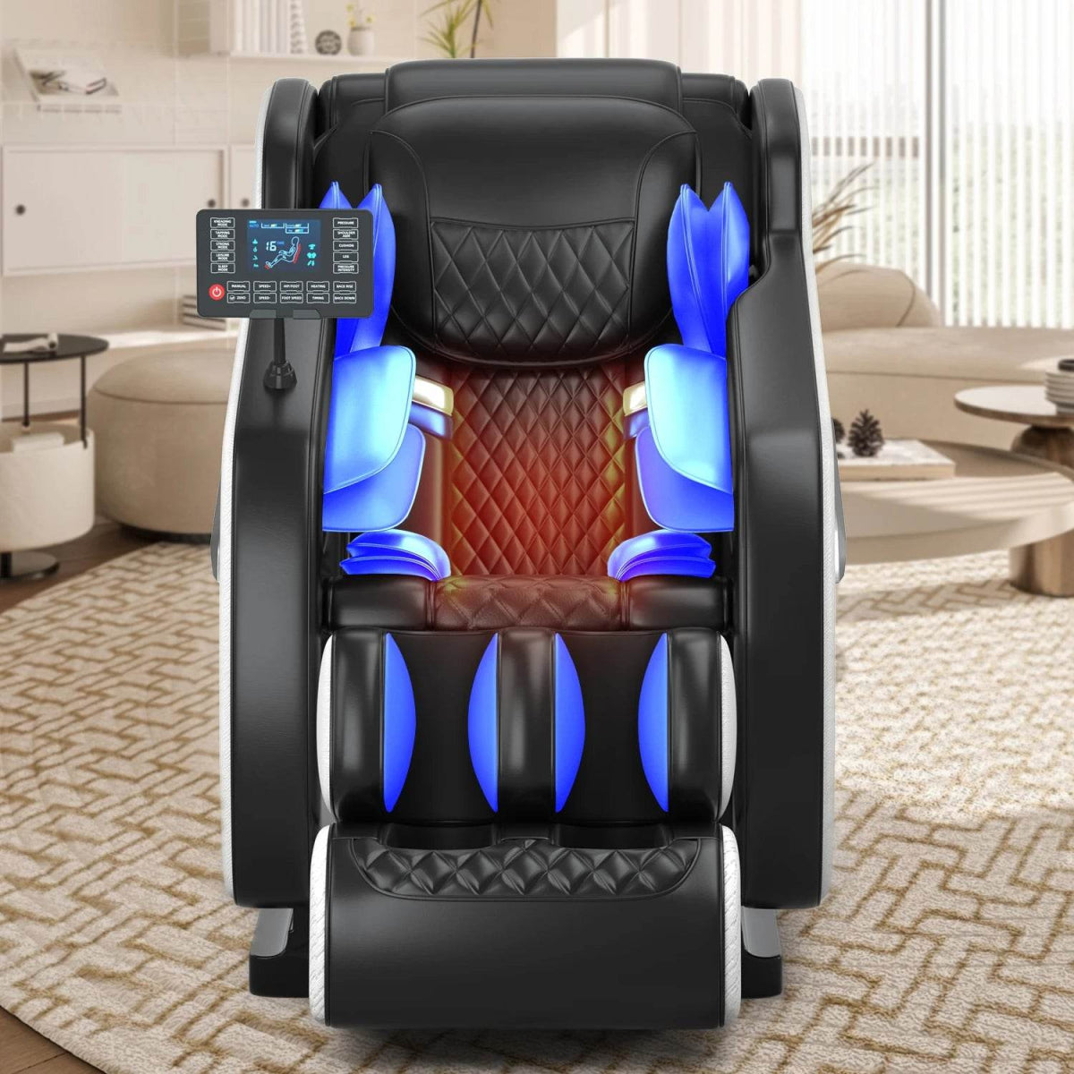 massage chair 4d zero gravity Automatic Heating Massage Chair Bluetooth Music with Airbag Reclining Shiatsu Massage Chair - Sleep Galleria