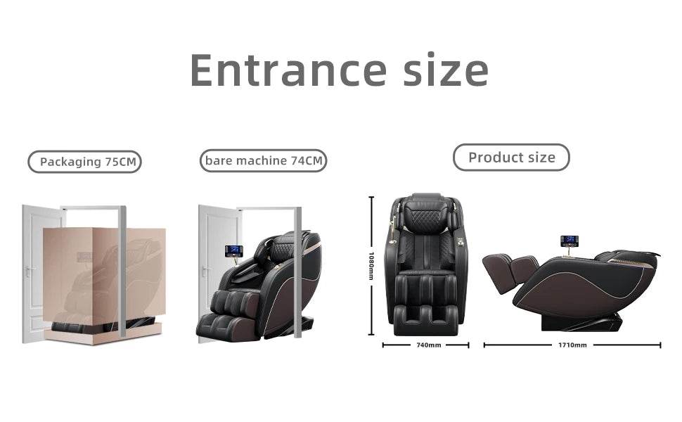 massage chairs full body zero gravity Real Relax 4D Massage Chair SL Guide Rail Full Body and Recliner with Heating and Airbags - Omega Lifestyles