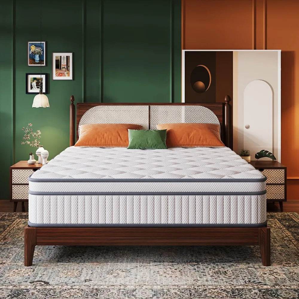 Mattress, 12 Inch Mattress in a Box, Gel Memory Foam Hybrid Mattresses for Motion Isolation, Soft and Comfortable - Sleep Galleria