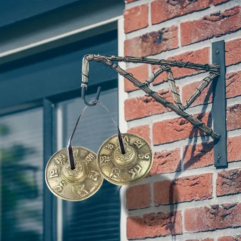 Meditation Tibetan Chimes Tingsha Cymbals Musical Chimes With Tibetan Drawstring Meditation Decor Instruments For Your Room - Sleep Galleria