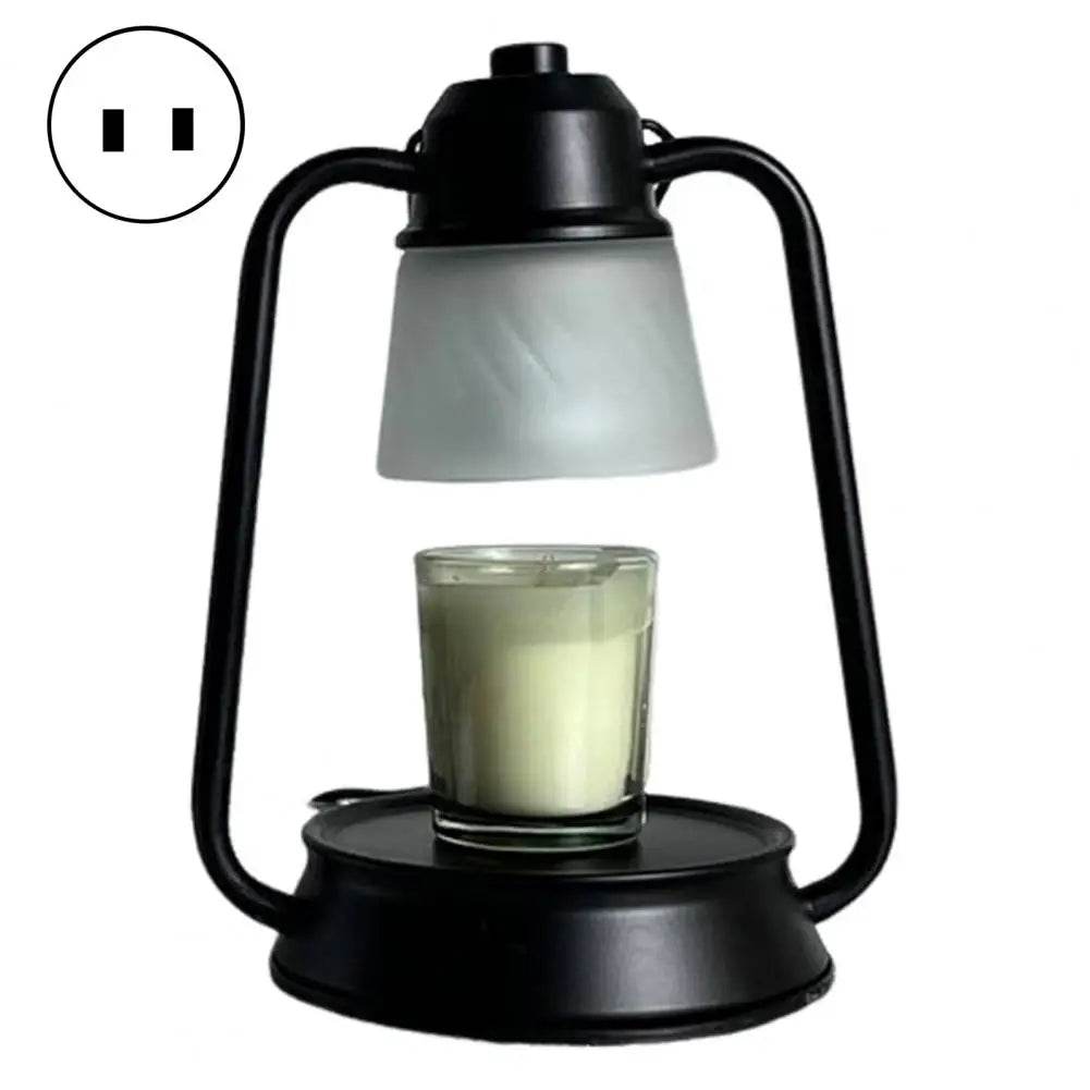 Melting Candle Lantern Elegant Metal Candle Warmer Lamp with Dimmable Timer Function for Safe Desktop Wax Melting High Stability - Sleep Galleria