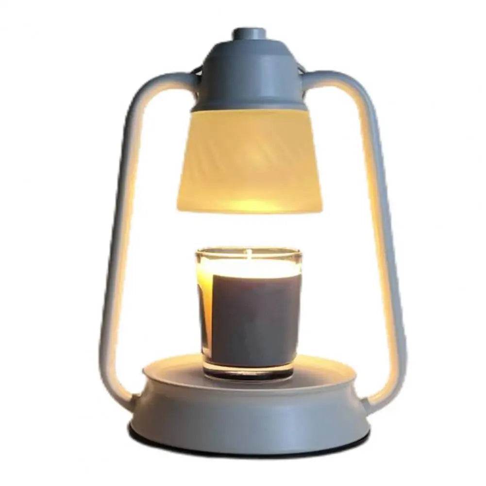 Melting Candle Lantern Elegant Metal Candle Warmer Lamp with Dimmable Timer Function for Safe Desktop Wax Melting High Stability - Sleep Galleria