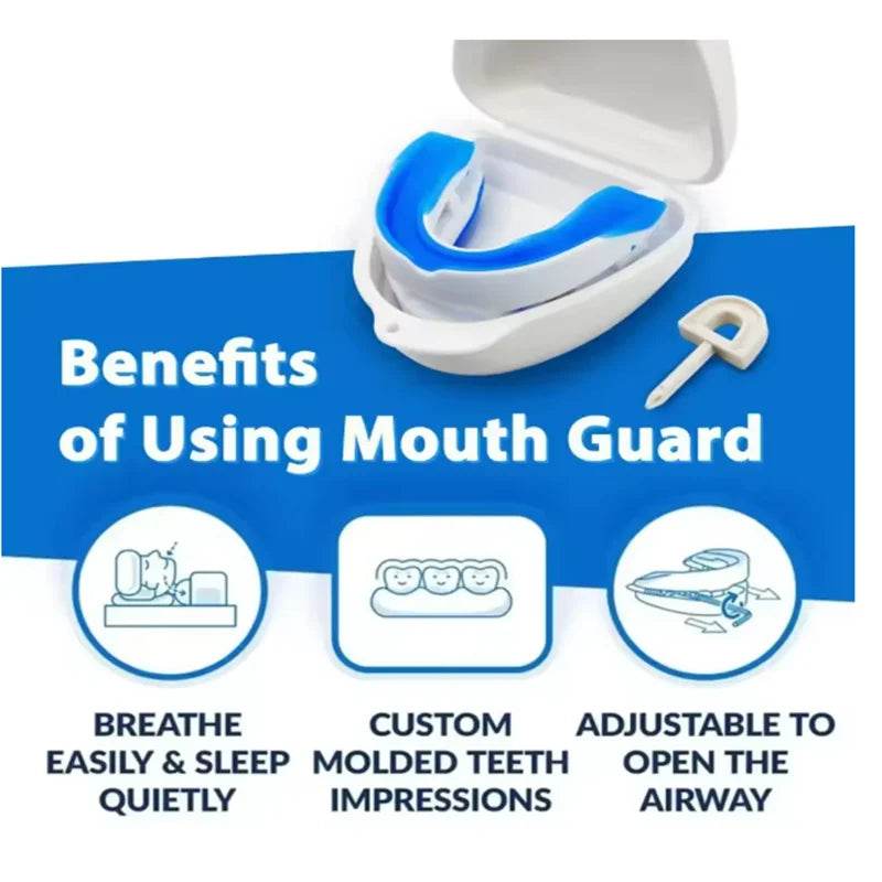 Mouthpiece Anti Snore Mouth Guard Silicone Anti Snoring Bruxism Sleeping Aid Apnea Guard Teeth Snoring Device Stop Snore Oral - Sleep Galleria
