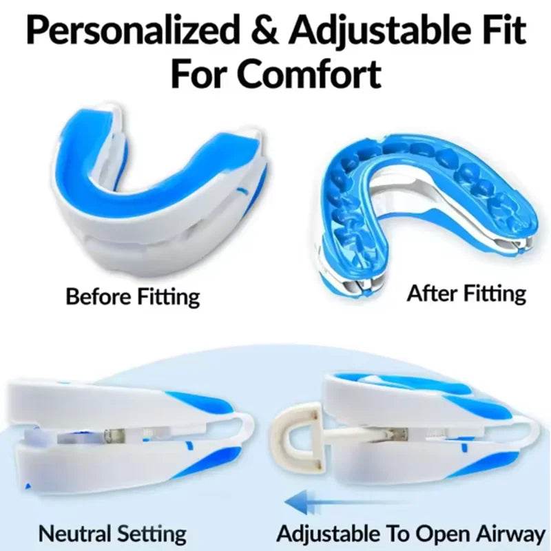 Mouthpiece Anti Snore Mouth Guard Silicone Anti Snoring Bruxism Sleeping Aid Apnea Guard Teeth Snoring Device Stop Snore Oral - Sleep Galleria