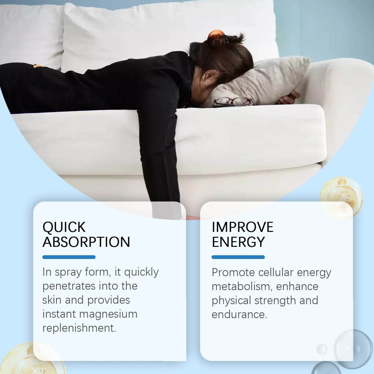 Natural Magnesium Sleeping Care Spray Improve Sleep Quality Relaxing Muscle Reduce Physical Fatigue Relief Stress Sleeping Spray - Sleep Galleria