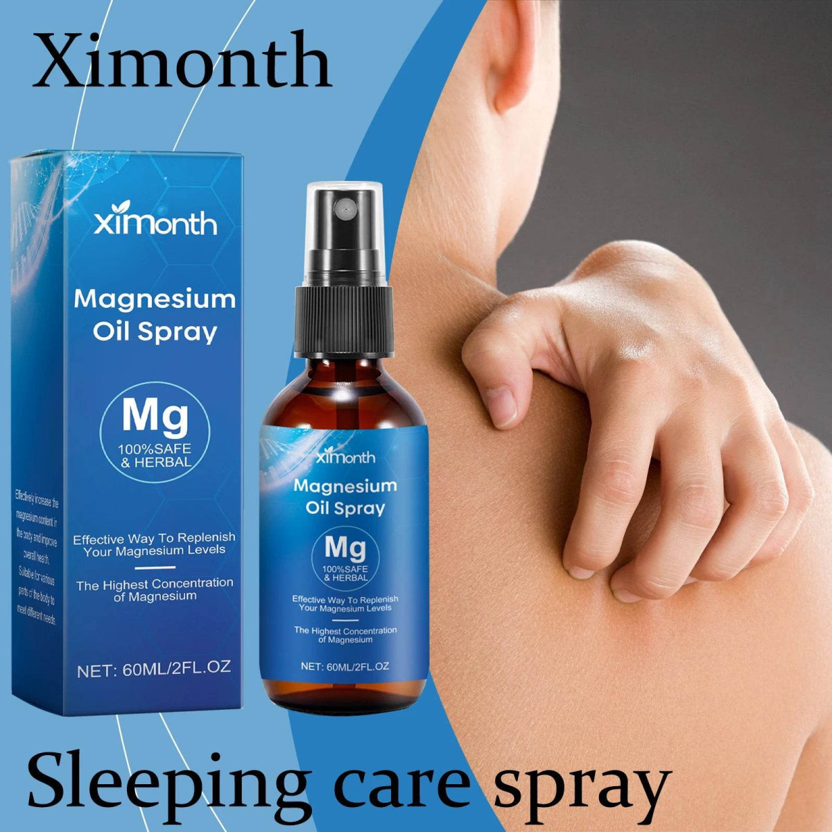 Natural Magnesium Sleeping Care Spray Improve Sleep Quality Relaxing Muscle Reduce Physical Fatigue Relief Stress Sleeping Spray - Sleep Galleria