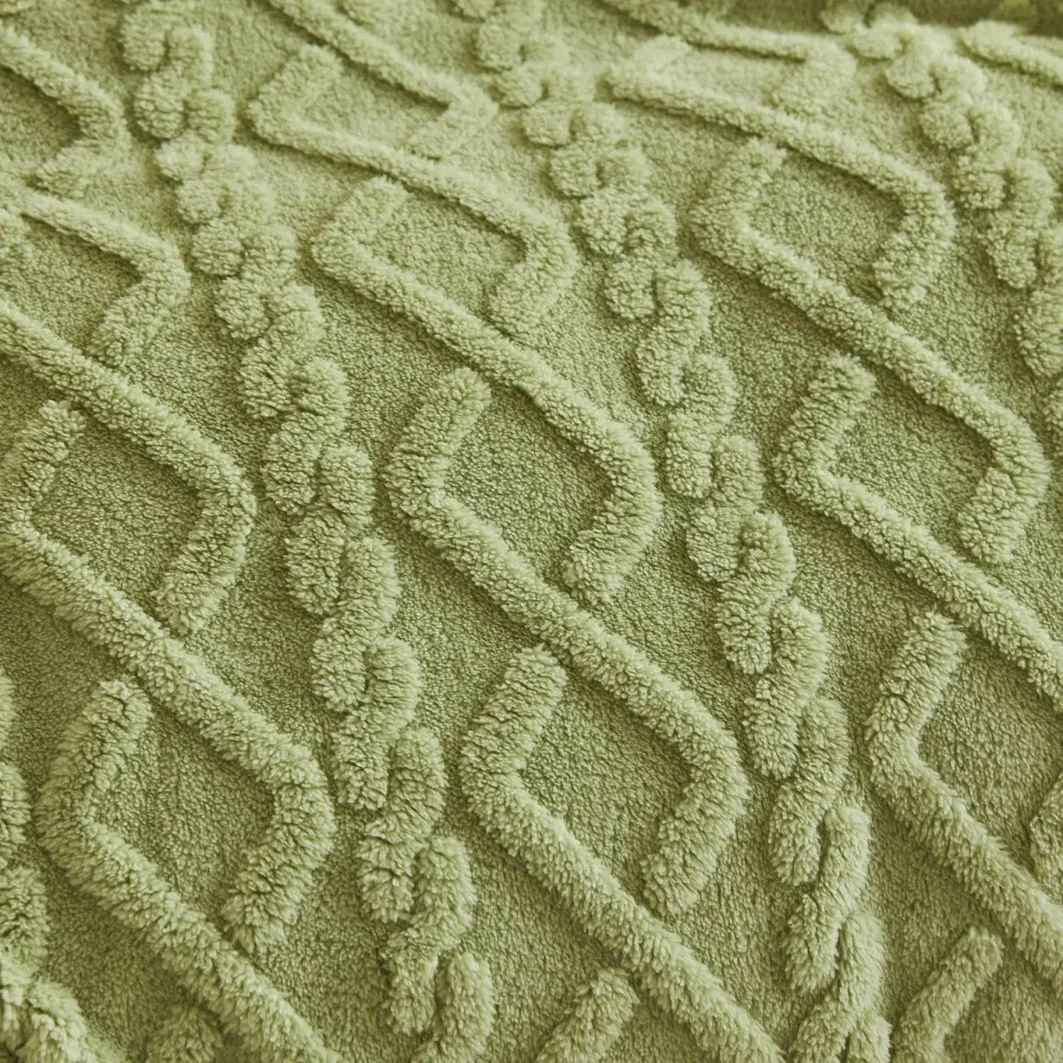 New Tafu Velvet Fleece Blankets Double sided Jacquard Geometric Pattern Thickened Blanket Cover Blanket Suitable for All Seasons - Sleep Galleria