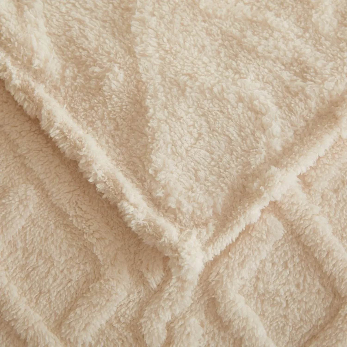 New Tafu Velvet Fleece Blankets Double sided Jacquard Geometric Pattern Thickened Blanket Cover Blanket Suitable for All Seasons - Sleep Galleria