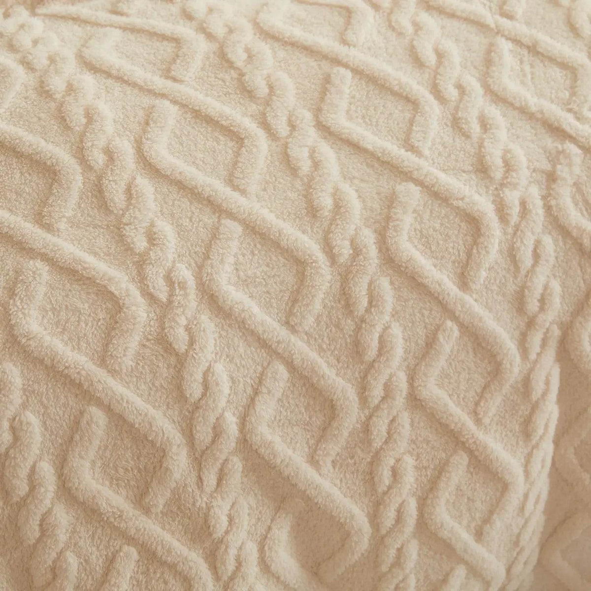 New Tafu Velvet Fleece Blankets Double sided Jacquard Geometric Pattern Thickened Blanket Cover Blanket Suitable for All Seasons - Sleep Galleria