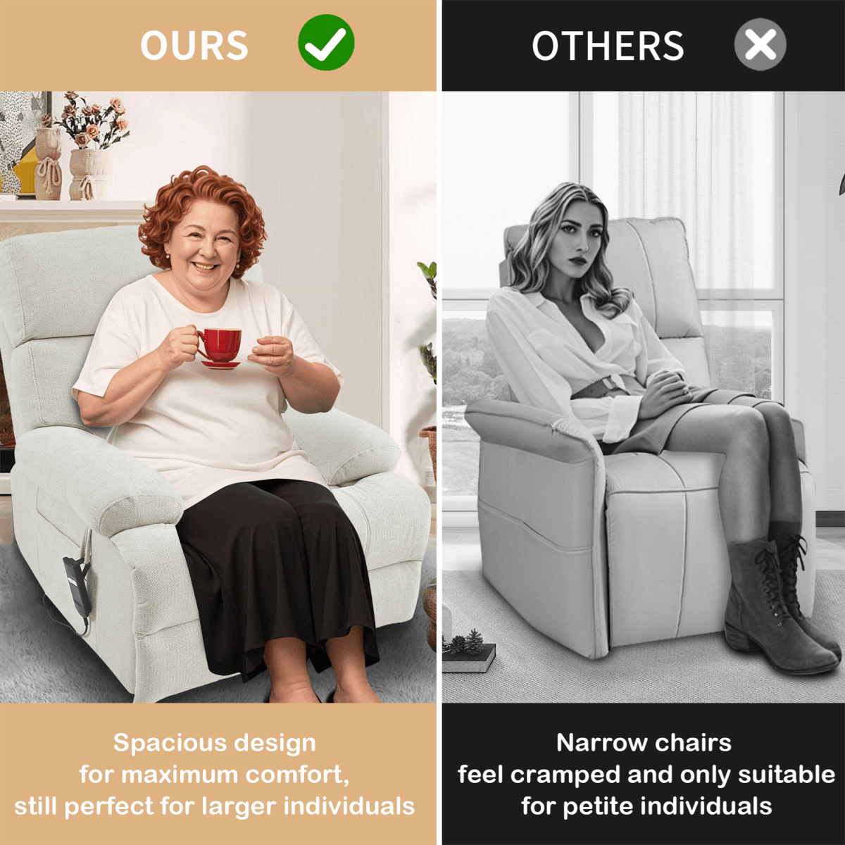 Oversized Power Lift Recliner Chair - Sleep Galleria