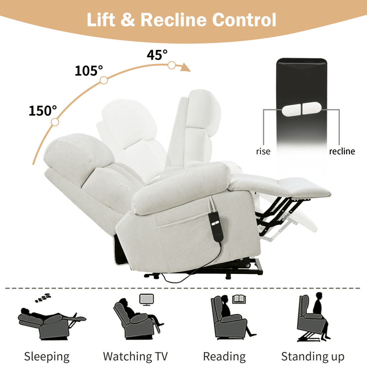Oversized Power Lift Recliner Chair - Sleep Galleria