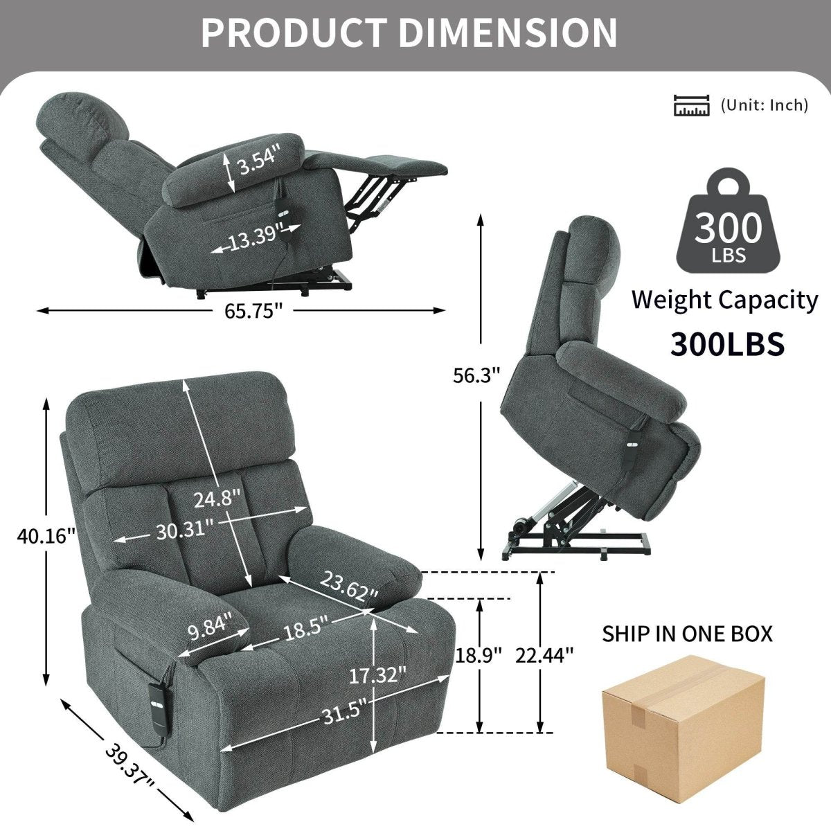 Oversized Power Lift Recliner Chair - Sleep Galleria