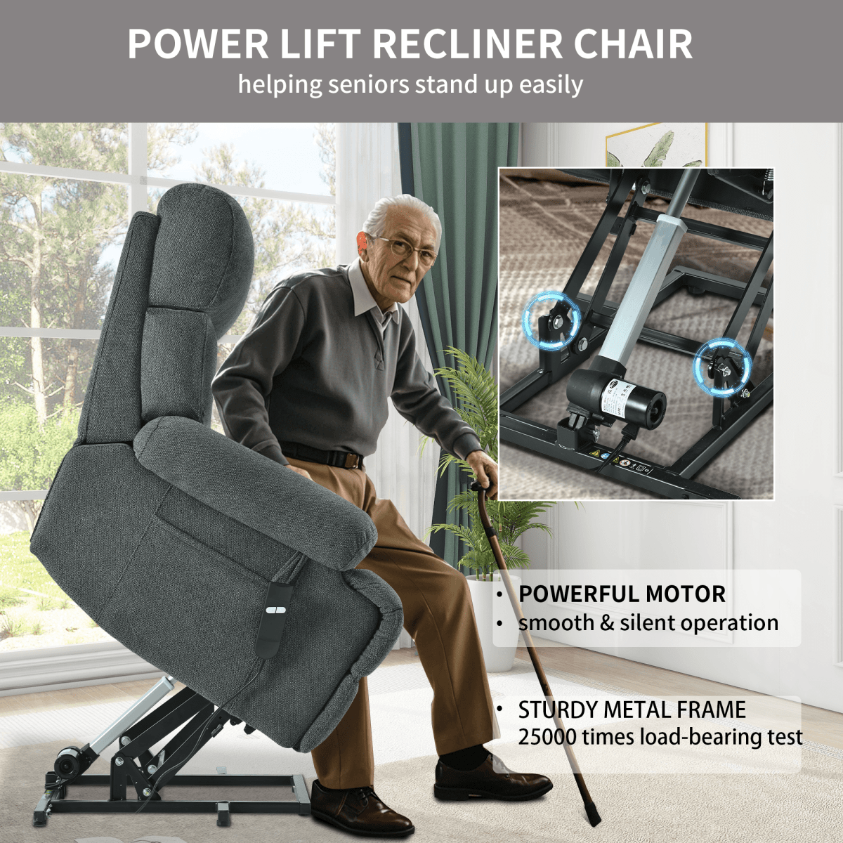 Oversized Power Lift Recliner Chair - Sleep Galleria