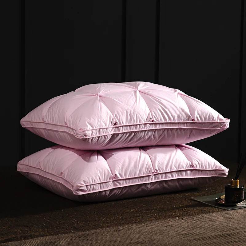 Pair Of Goose Down Feather Neck Pillows - Sleep Galleria