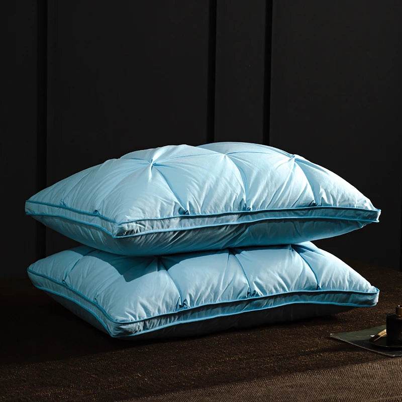 Pair Of Goose Down Feather Neck Pillows - Sleep Galleria