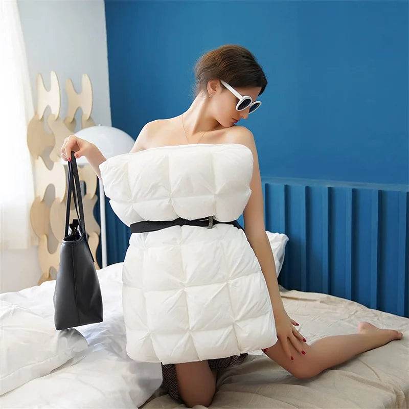 Pair Of Goose Down Feather Neck Pillows - Sleep Galleria