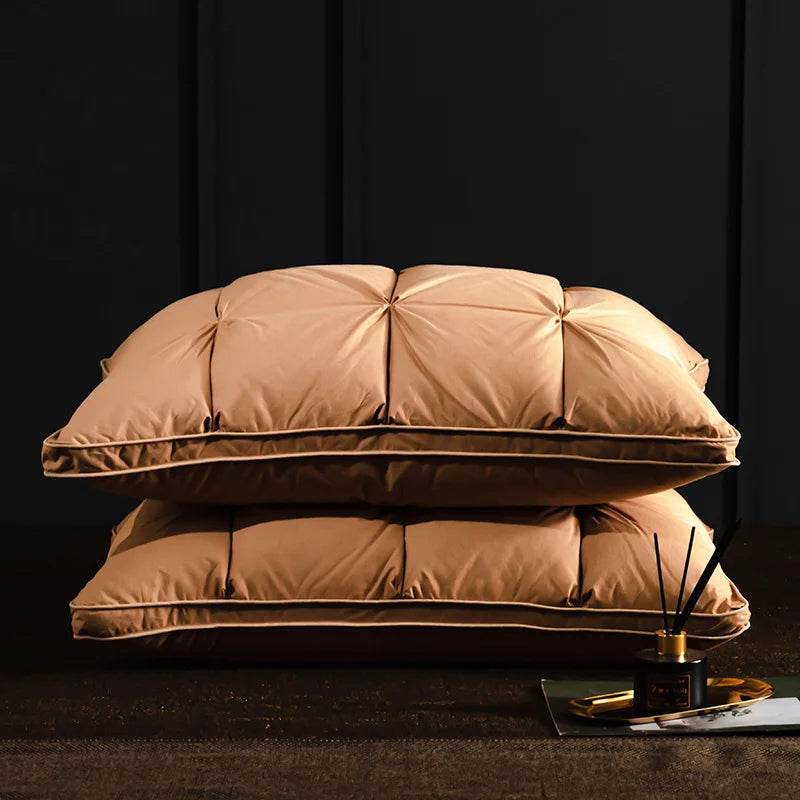 Pair Of Goose Down Feather Neck Pillows - Sleep Galleria