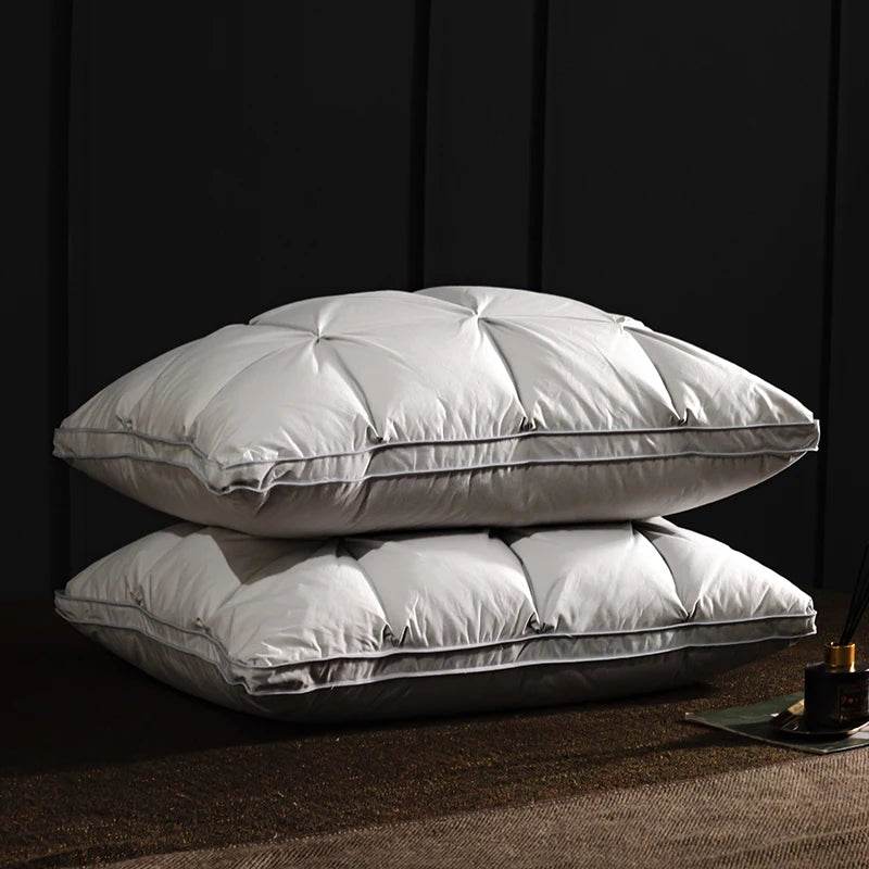 Pair Of Goose Down Feather Neck Pillows - Sleep Galleria