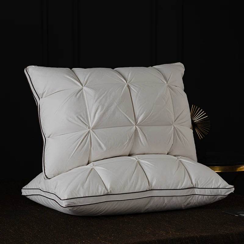 Pair Of Goose Down Feather Neck Pillows - Sleep Galleria