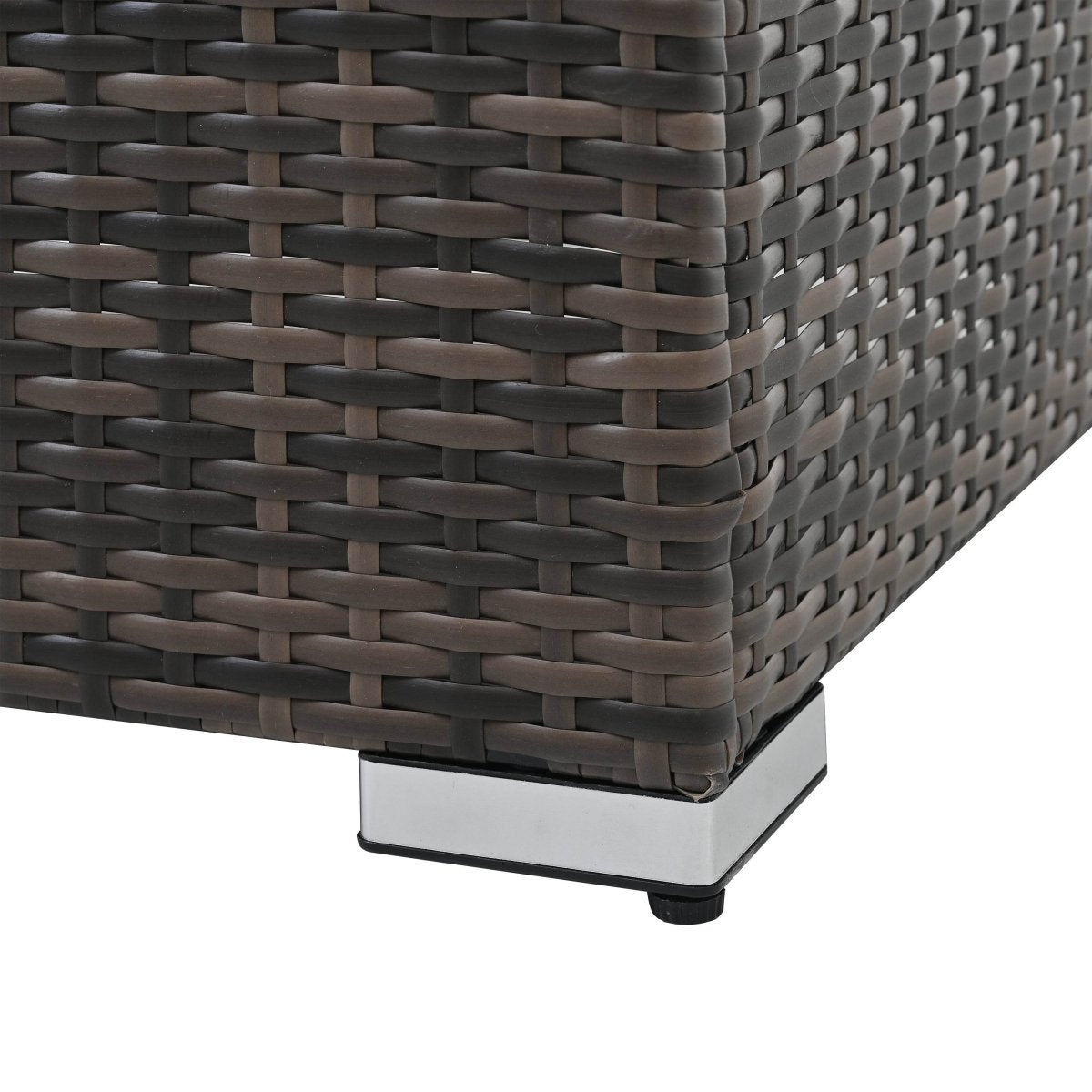 Patio Furniture, Outdoor Furniture, Seasonal PE Wicker Furniture, 4 Set Wicker Furniture With Tempered Glass Coffee Table - Sleep Galleria