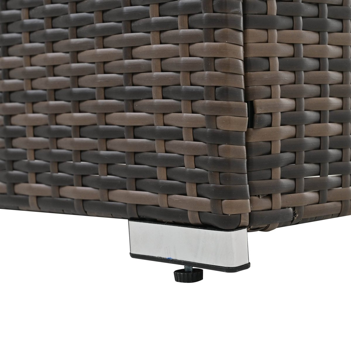 Patio Furniture, Outdoor Furniture, Seasonal PE Wicker Furniture, 4 Set Wicker Furniture With Tempered Glass Coffee Table - Sleep Galleria