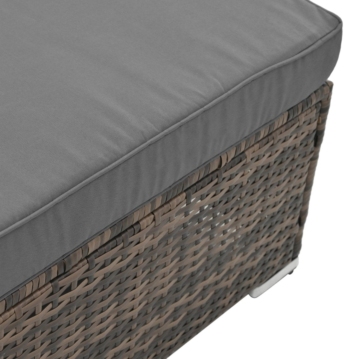 Patio Furniture, Outdoor Furniture, Seasonal PE Wicker Furniture, 4 Set Wicker Furniture With Tempered Glass Coffee Table - Sleep Galleria